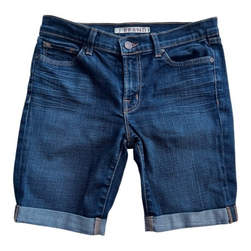 J Brand The Straight Leg Dark Vintage Denim Shorts Size 28